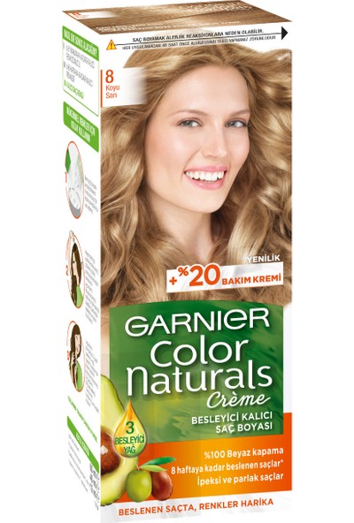 Color Naturals Saç Boyası 8 Koyu Sarı