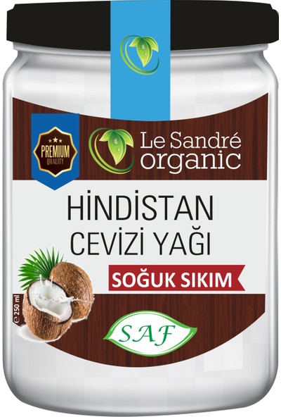 Le Sandre Organics Hindistan Cevizi Yağı 250 ml