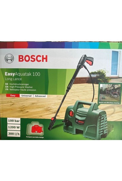 Bosch Yüksek Basınçlı Yıkama Makinası Easy Aquatak 100