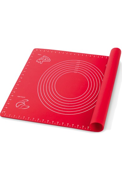 Silicolife SL044 Kırmızı Hamur Pad 40 x 50 cm