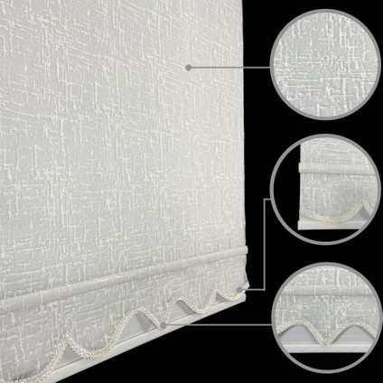 Çift Mekanizmalı Tül Stor Perde Krem MT6230 100 x 260 cm modelleri
