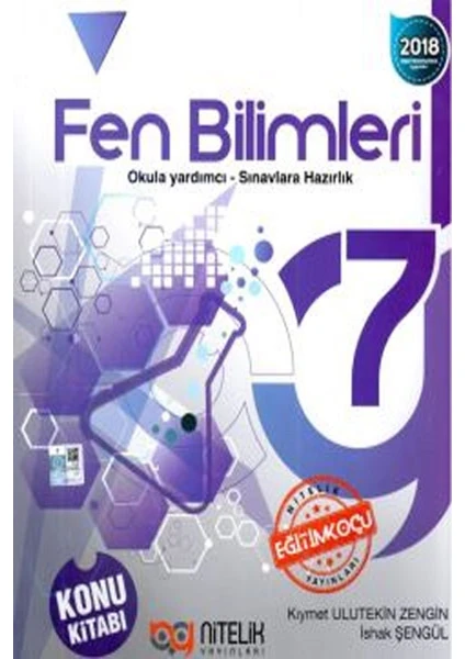 Nitelik Yayınları 7. Sınıf Fen Bilimleri Konu Kitabı - İshak Şengül Kıymet