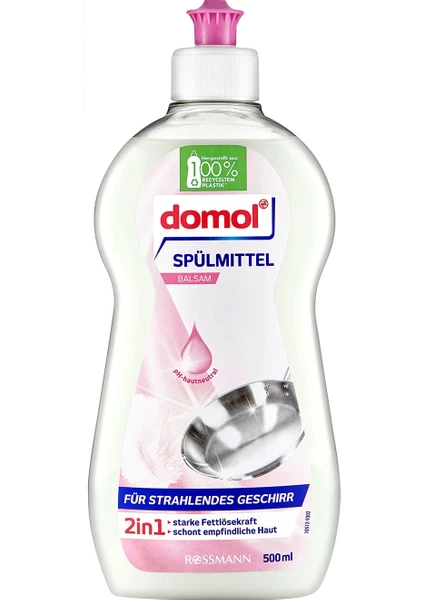 Bulaşık Deterjanı, Yağ Çözücü Konsantre, Elde Yıkama 500 ml