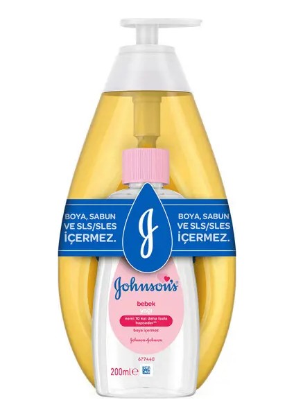 Şampuan 750 ml + Johnson's Baby Bebek Yağı 200 ml