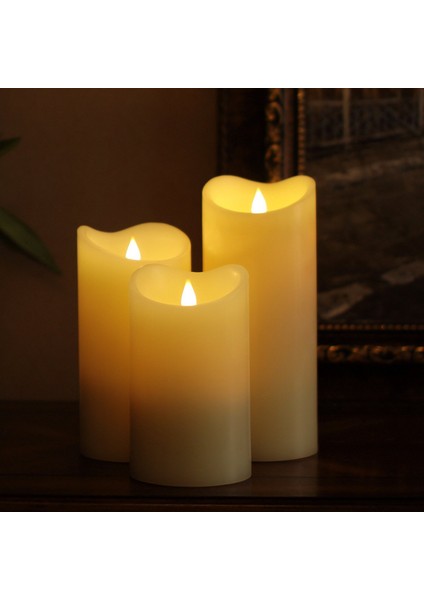 Hareketli Led Mum Seti 3Lü - Videolu