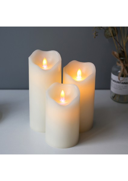 Hareketli Led Mum Seti 3Lü - Videolu fiyatları
