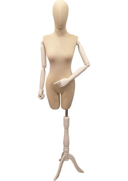 Ahşap Kollu Pantalon Giyebilen Terzi Mankeni