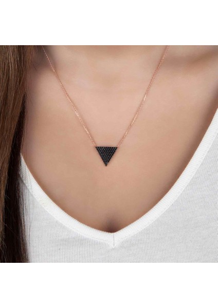 Üçgen Tasarım Gümüş Kadın Kolye fiyatları