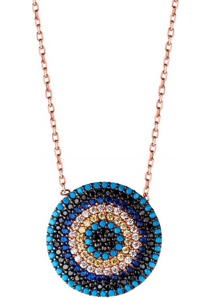 Nazarlı Gümüş Tasarım Gümüş Kadın Kolye