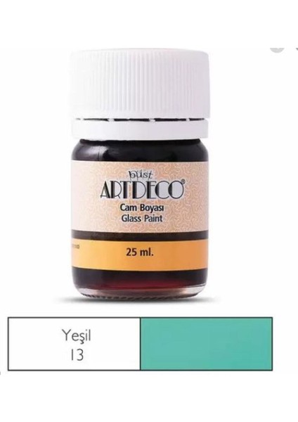 Cam Boyası 25 ml Yeşil 13 fiyatları