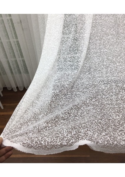 Özel Örme Dokulu Tül Perde 400 x 260 Seyrek Pile 1/2