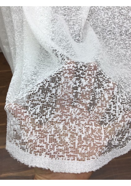 Özel Örme Dokulu Tül Perde 400 x 260 Seyrek Pile 1/2