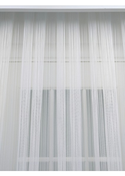 Düz Çizgili Örme Tül Perde 300 x 260 Normal Pile 1/2.5 fiyatları