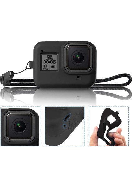 Gopro Hero 8 Başlangıç Aksesuar Seti + Taşıma Çantası