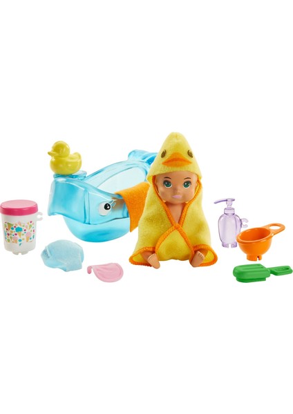 Bebek Bakıcısı Özellikli Minik Bebekler - Beslenme ve Banyo Zamanı GHV83-GHV84