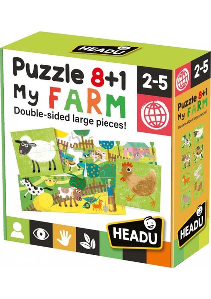 HEADU PUZZLE 8+1 FARM (2-5 YAŞ)