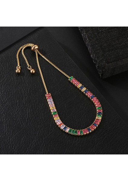 Su Yolu Renkli Baget Taşlı Kadın Bileklik EG03 modelleri