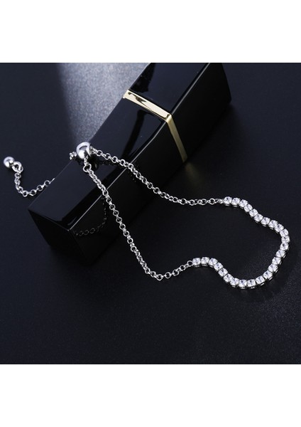 Su Yolu 2,5 Mm. Beyaz Taşlı Kadın Bileklik EG05BY modelleri