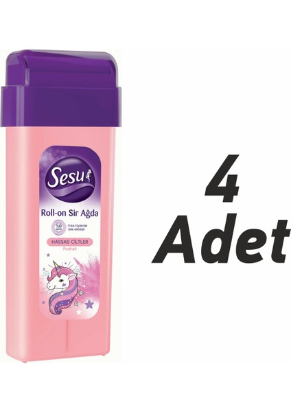 Roll-On Sir Ağda Hassas Ciltler Kartuş Ağda 100 ml 4 Adet