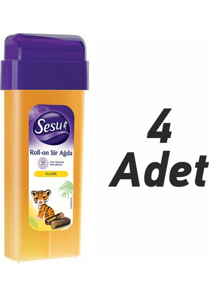 Roll-On Sir Ağda Klasik Kaplan Kartuş Ağda 4 Adet 100 ml