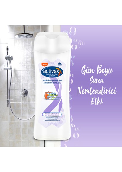 Antibakteriyel Duş Jeli Hassas 3x450 ml