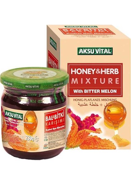 Aksu Vital  Ballı Kudret Narı Macunu 230  gr