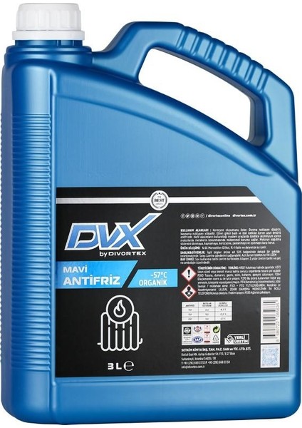 -57° Organik Mavi Antifriz 3 lt