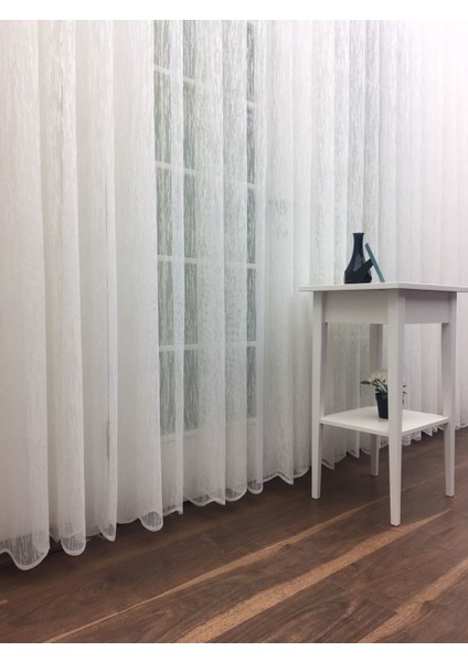 Özel Örme Dokulu Tül Perde 400 x 260 Seyrek Pile 1/2