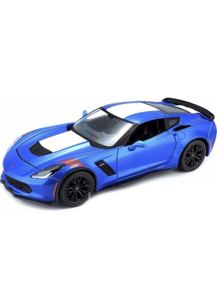 2017 Corvette Grand Sport 1:24 Model Araba Mavi