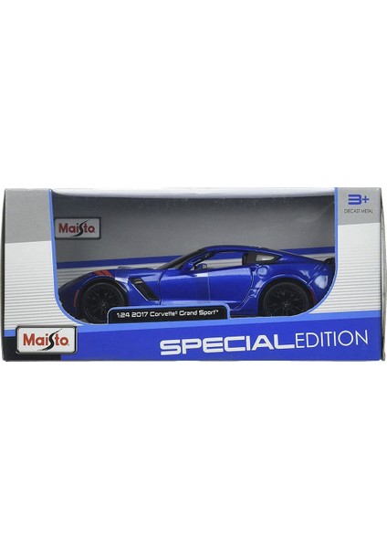 2017 Corvette Grand Sport 1:24 Model Araba Mavi