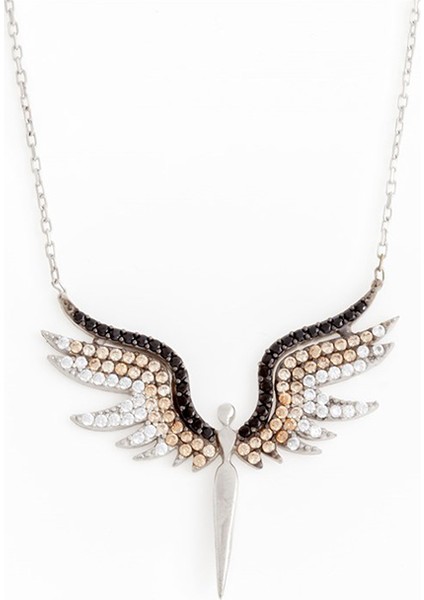 Mikail Melek Gümüş Kadın Kolye