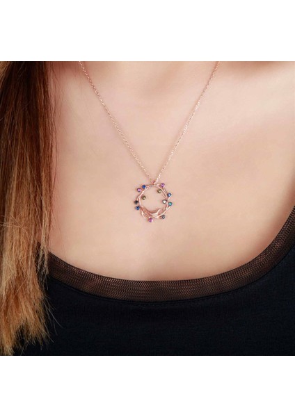 Kuş Yuvası Tasarım Gümüş Kadın Kolye fiyatları