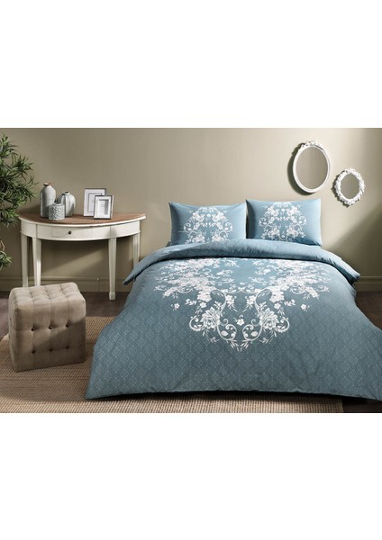 Çift Kişilik Ranforce Nevresim Takımı Sonya Mint