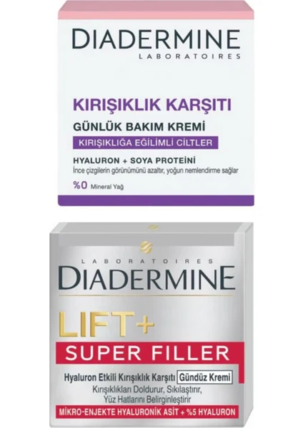 Bakım Kremi 50 ml + Lift+ Superfiller   Gündüz Bakımı 50 ml