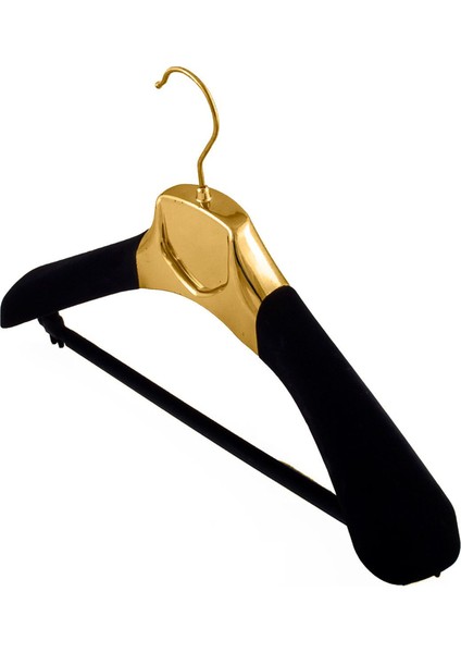 Krom Flok Süet Ceket Pantolon Askısı 10 Adet