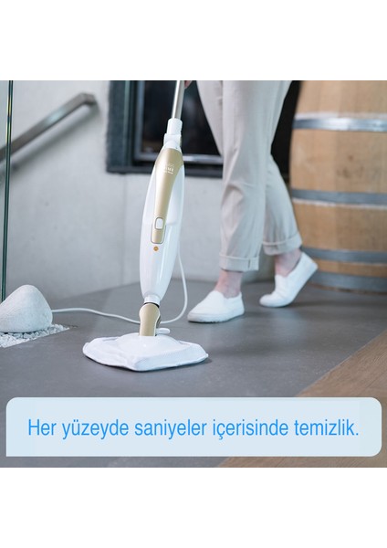 Her Yüzeyi Temizleyebilen Livington Prime Steam Mop indirimleri