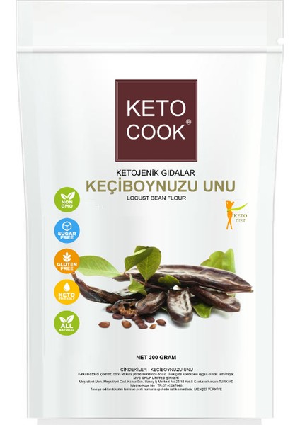 Ketojenik Keçiboynuzu Unu (CARNOB FLOUR) 300 gr