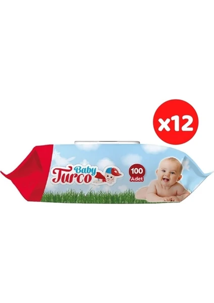 Baby Turco Islak Mendil Havlu 12X100 Yaprak