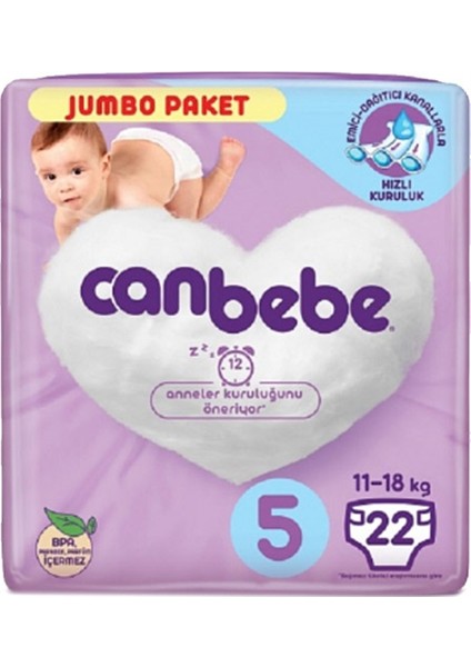 5 Numara Bebek Bezi Junior 11-18 kg Jumbo Paket 22 Adet