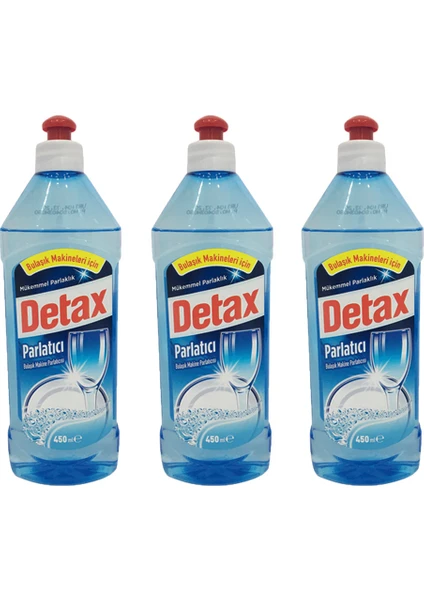 Detax Bulaşık Makine Parlatıcı 450 ml 3'lü