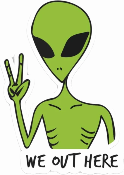 Alien Sticker