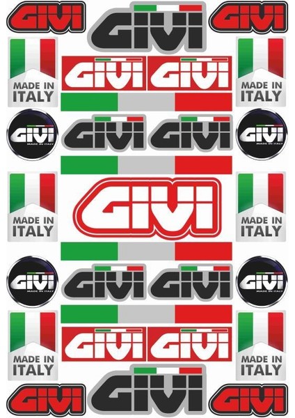 Givi Motosiklet Sticker Seti