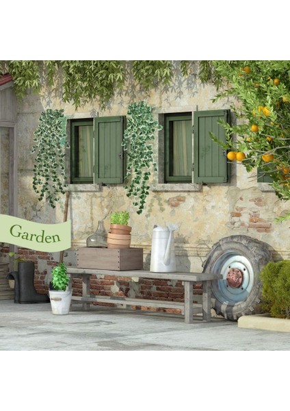 Yapay Sarmaşık 9 Dal Yeşil Beyaz Hedera Yapay Çiçek modelleri