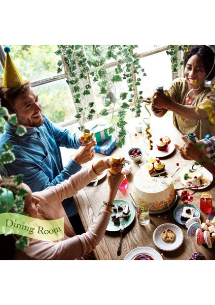 Yapay Sarmaşık 9 Dal Yeşil Beyaz Hedera Yapay Çiçek indirimleri