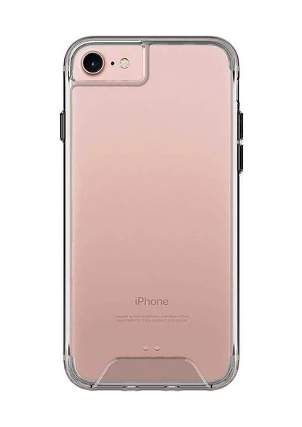 Case Street Apple iPhone Se 2020 Kılıf Gard Nitro Şeffaf Sert Silikon Renksiz