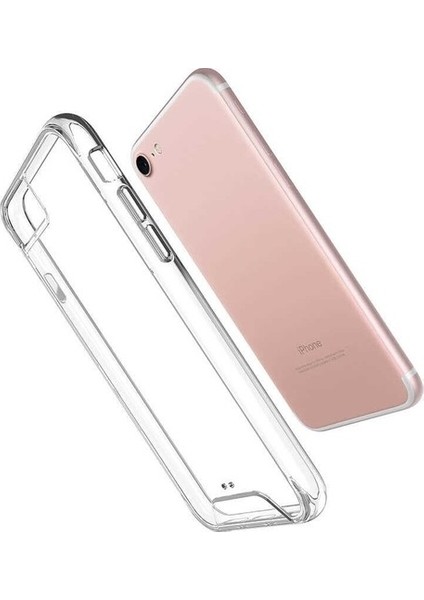 Apple iPhone Se 2020 Kılıf Gard Nitro Şeffaf Sert Silikon Renksiz