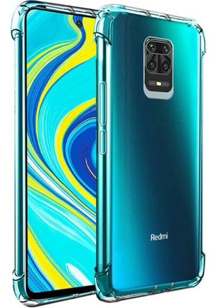 Xiaomi Redmi Note 9 Pro Kılıf Antishock Sert Kapak + Nano Glass Şeffaf