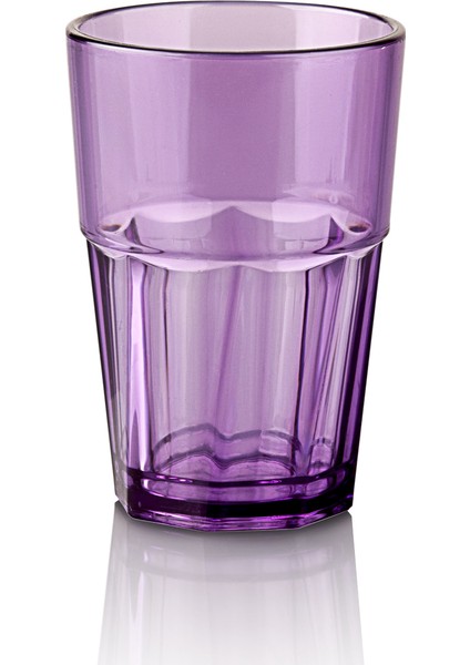 Kırılmaz Bardak - Mor 400 ml - 6 Adet