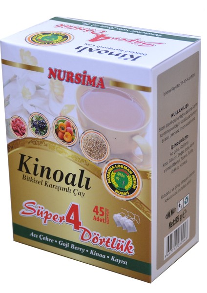 Kinoalı Bitkisel Karışımlı Çay 45'li