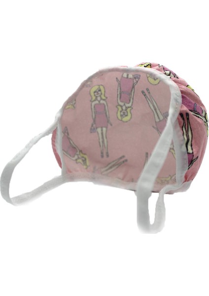 Çocuk Mikrofilament Nano Bez Maske 5 Adet Barbie Desen